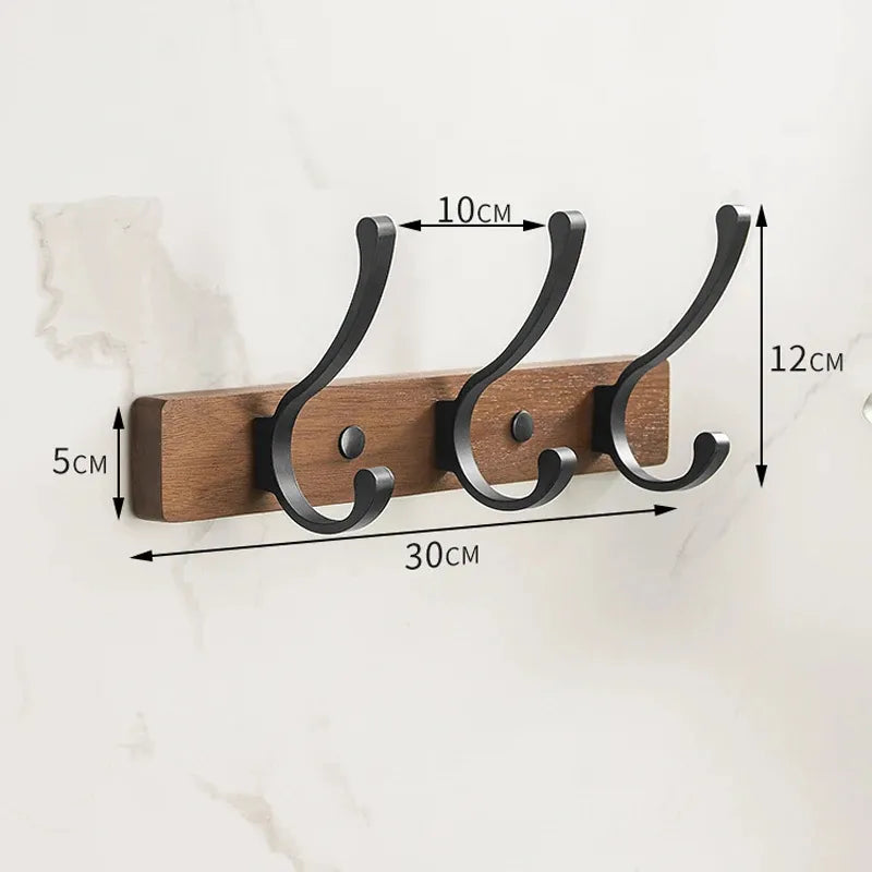 Patère murale en bois