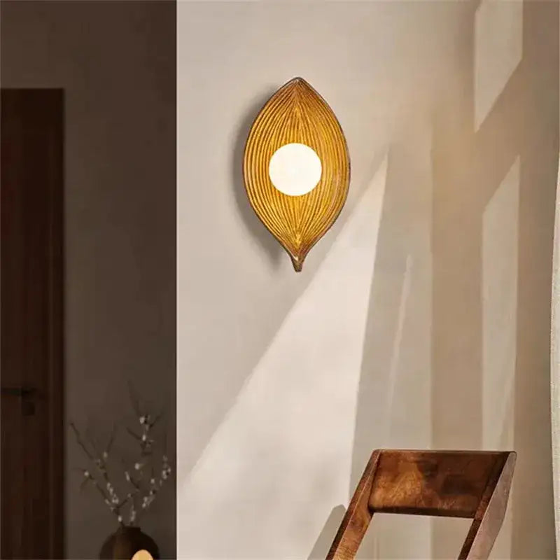 Applique feuille en résine