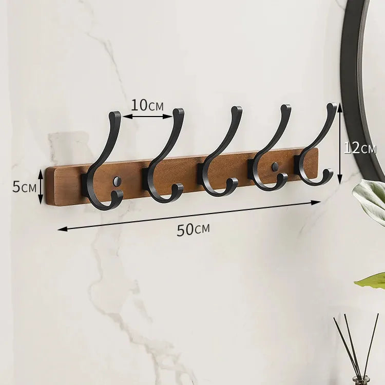 Patère murale en bois
