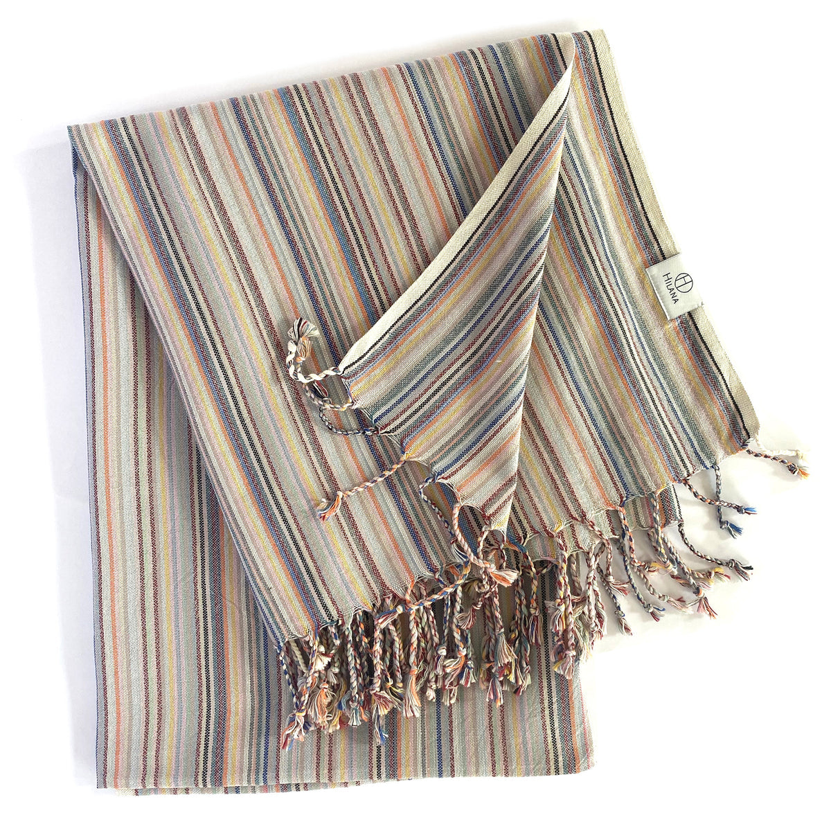 Fouta rayée Casablanca beige