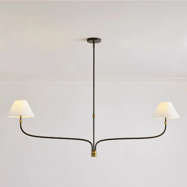 Suspension lustre ligne ferme