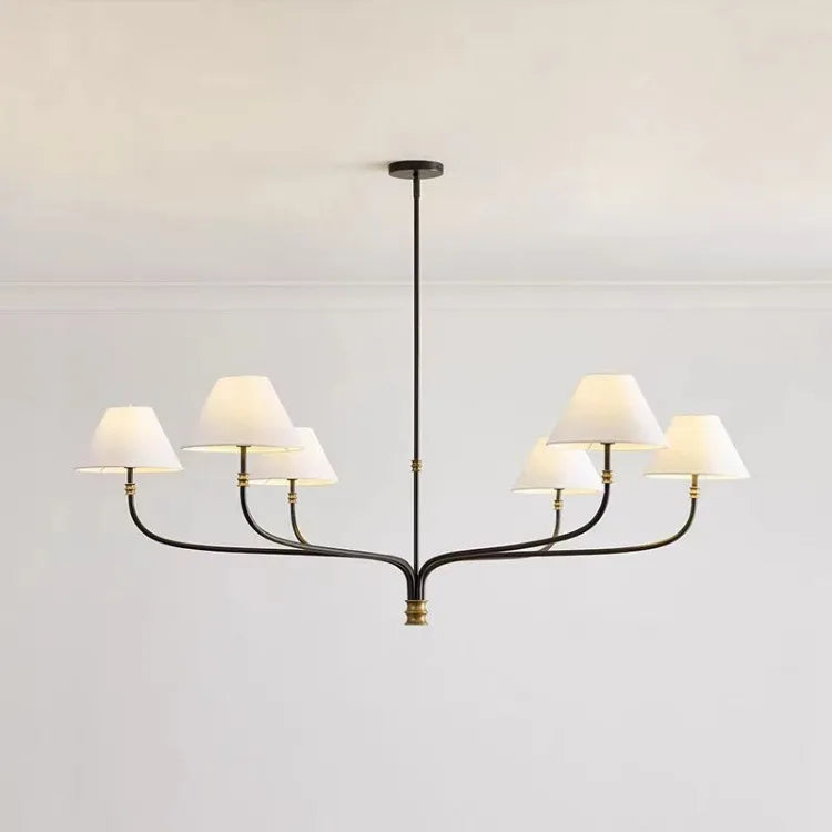 Suspension lustre ligne ferme