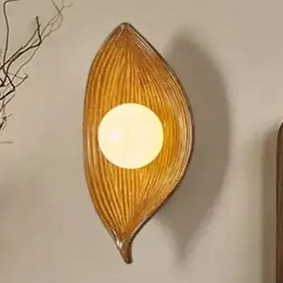 Applique feuille en résine
