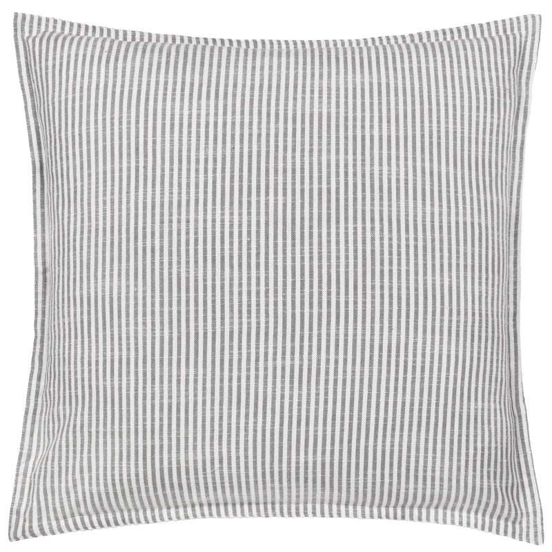 Housse de coussin coton rayé ciel