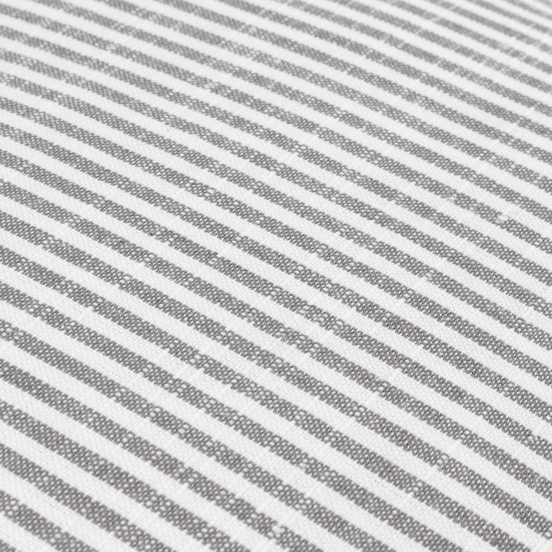 Housse de coussin coton rayé ciel